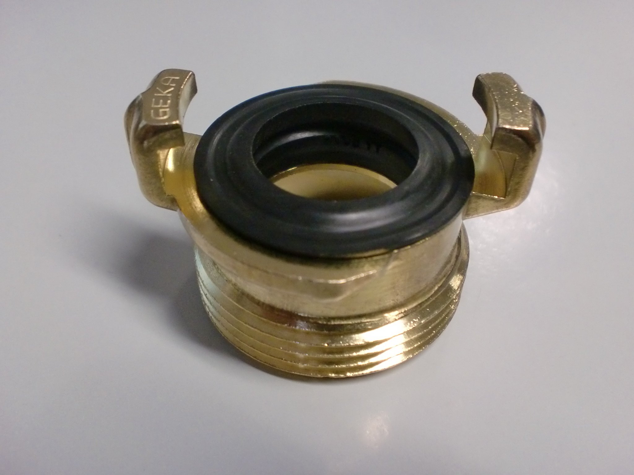 Messing Geka Gewindestück 1 1/4" AG auf Geka Schnellverschluss 08.2114 / 80114A