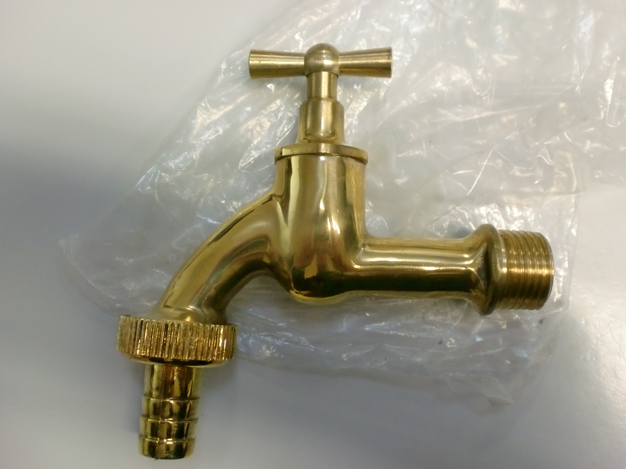 Garten Wasserhahn Messing poliert 1/2" Auslaufhahn