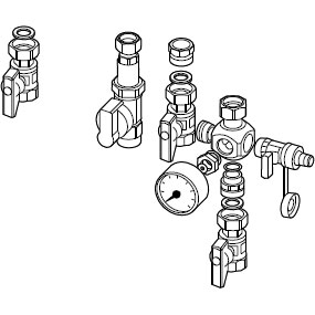 Remeha Calenta ACE 28C Aufputz Anschluss Set 100014680 AP
