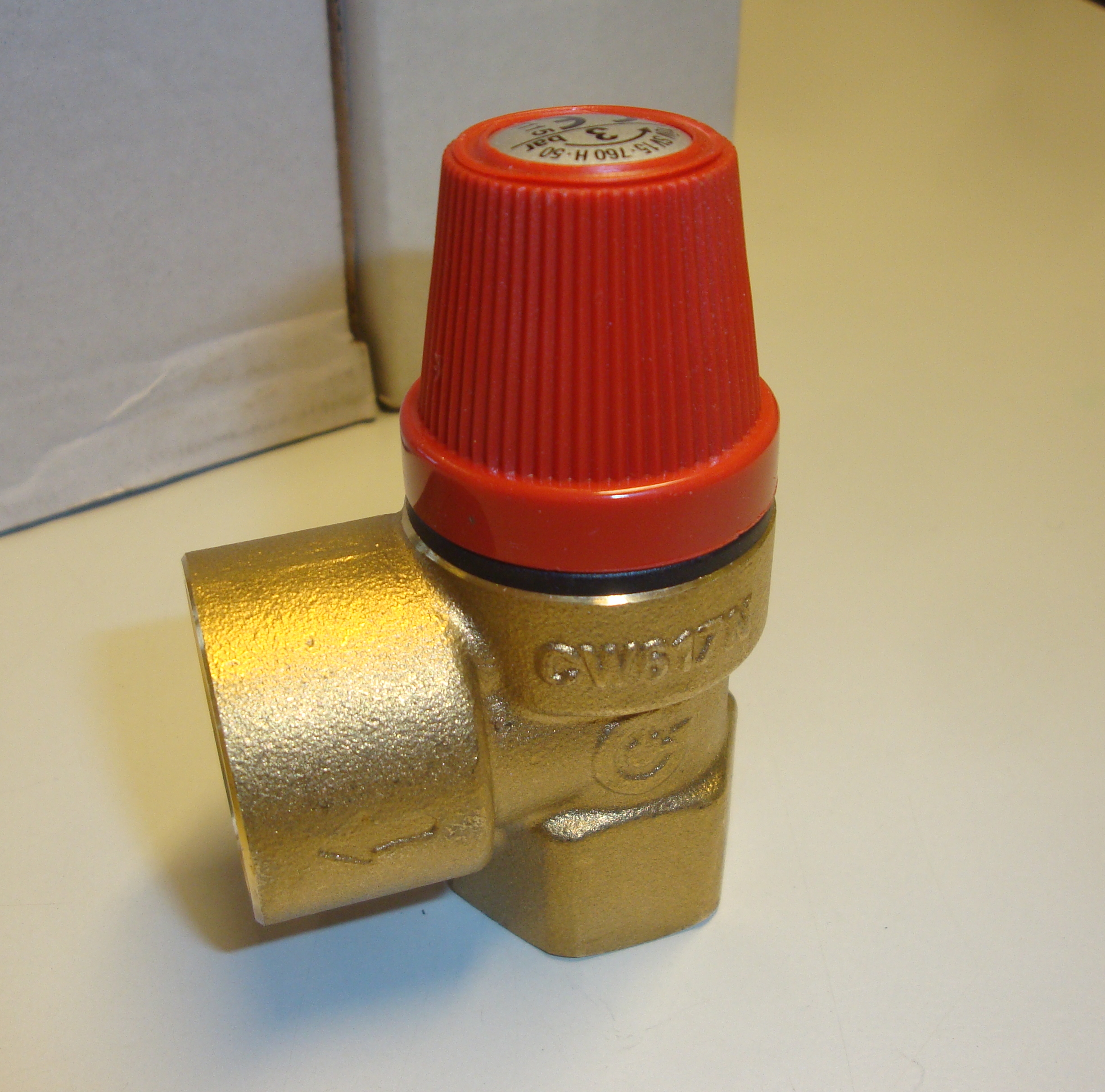 Membran Sicherheitsventil 1/2" x 3/4" Heizung 3 bar 3bar