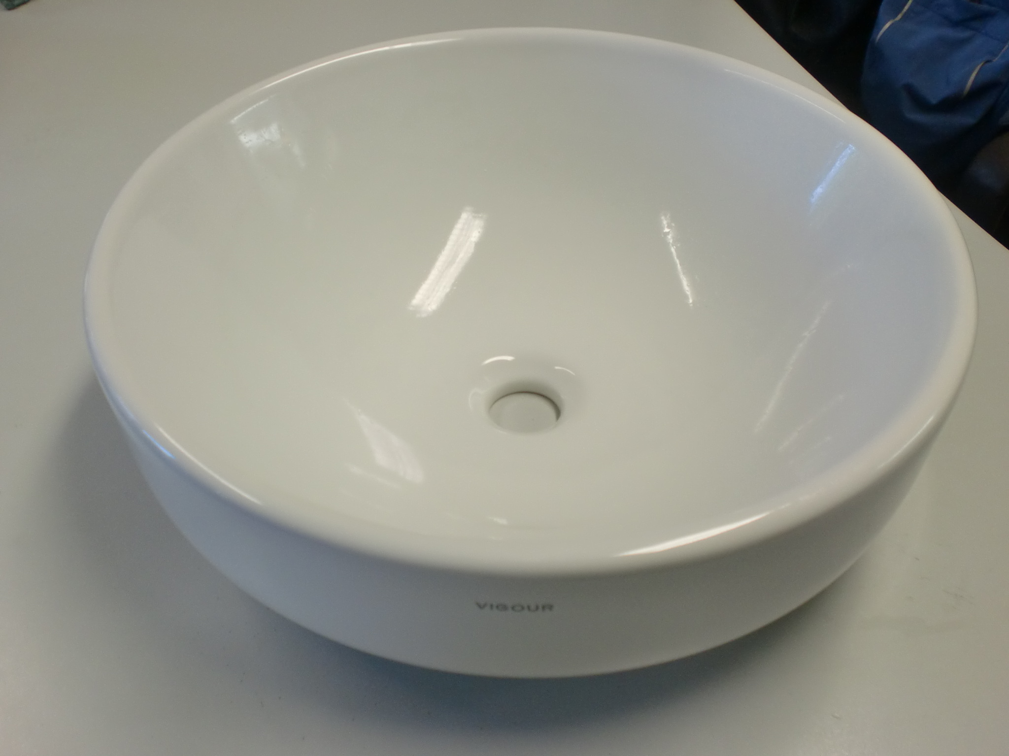 Cosima Aufsatzschale 45cm Schale 450mm Waschschüssel  weiss COSI45S