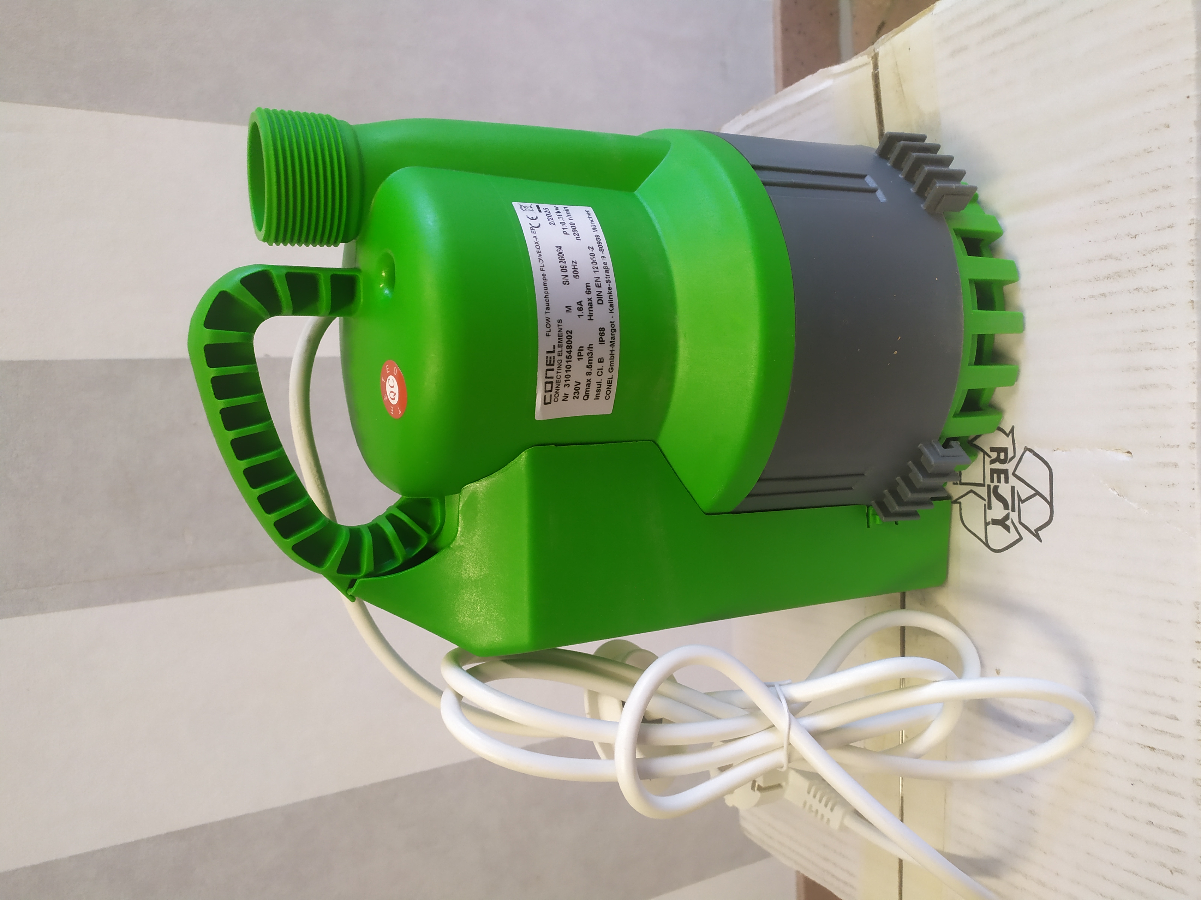 Conel FLOWEPA grüne Austauschpumpe für FlowboxA Hebeanlage