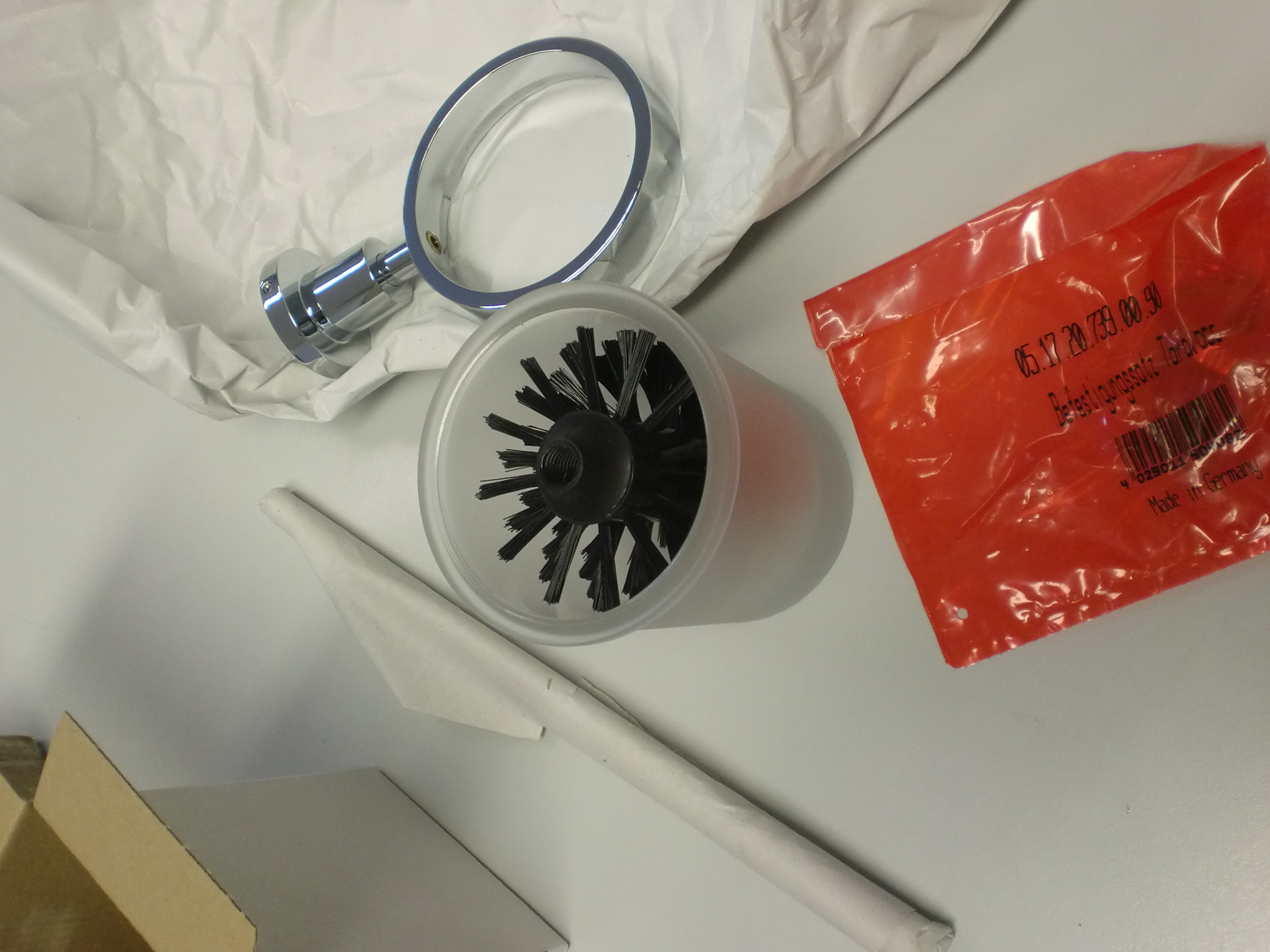 Dornbracht TARA WC Bürstengarnitur 83900892-00 Chrom Toilettenbürste wandhängend