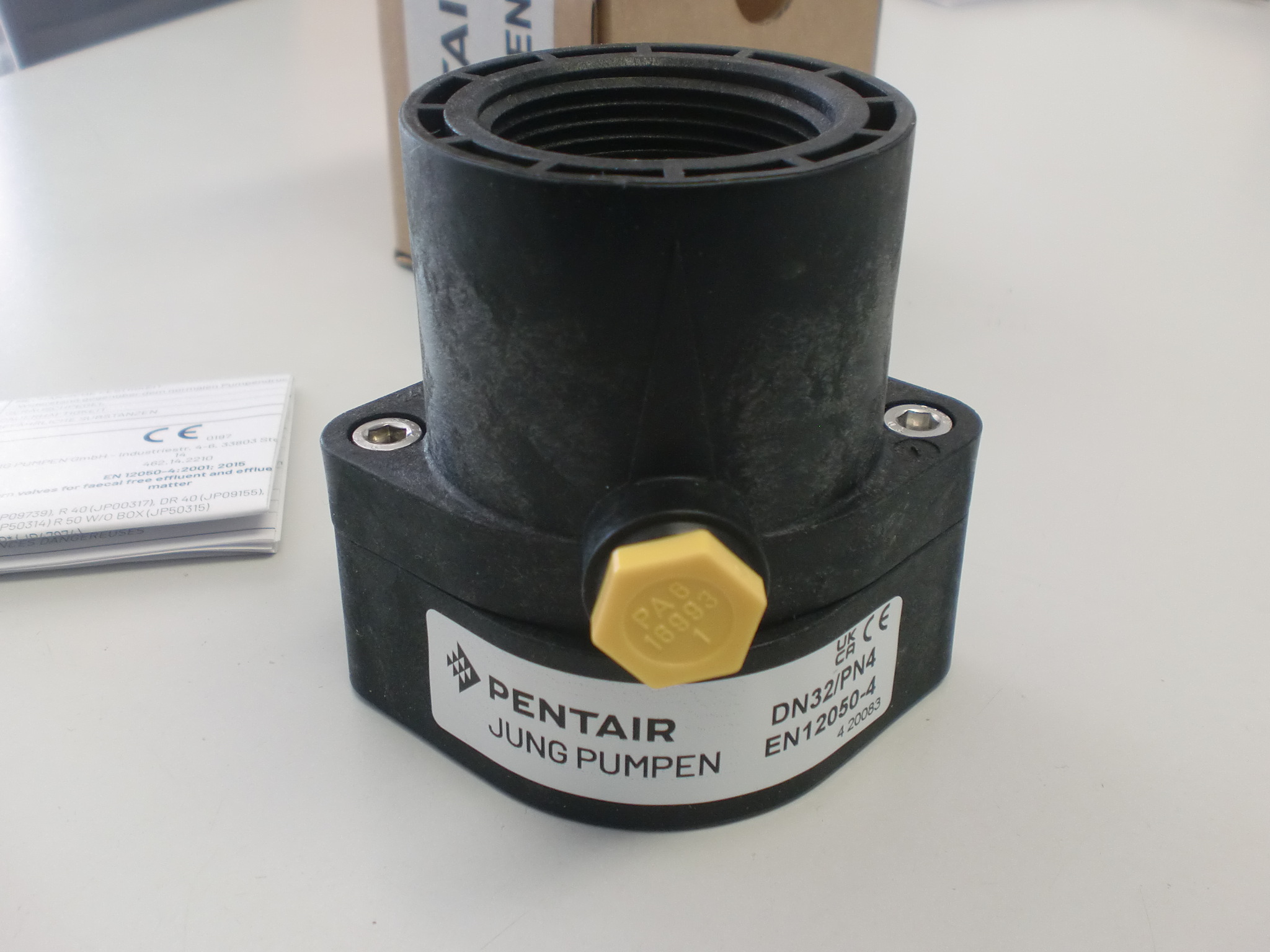 JUNG Pumpen PE Rückschlagklappe 1 1/4" Zoll DN32 für Modelle U3 U5 U6 J67