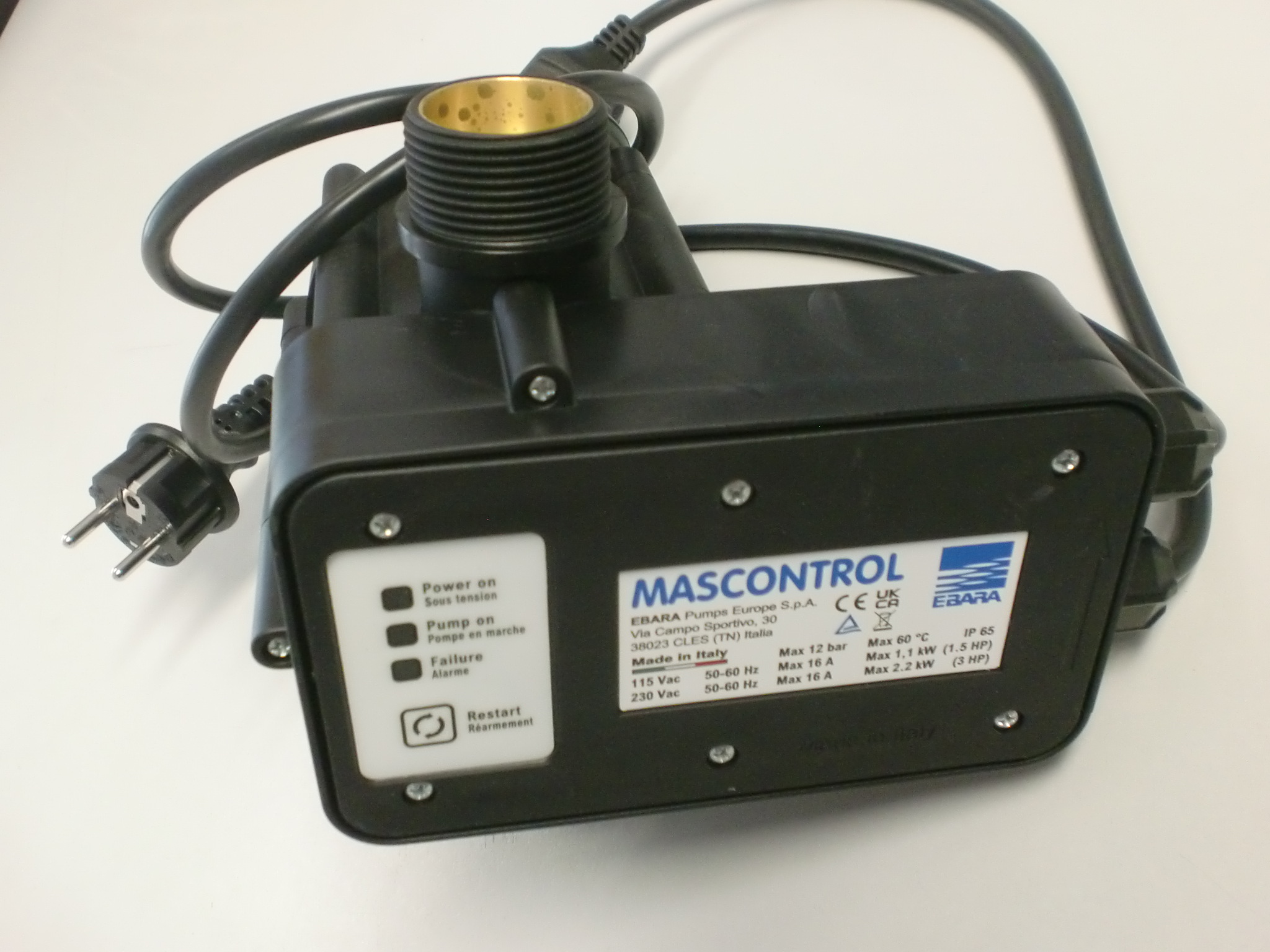 Ebara Servocontrol Mascontrol Drucksteuerung 2,2kW