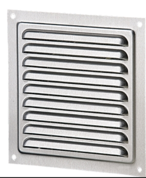 Aluminium Wetterschutzgitter Anthrazit Lüftungsgitter 150mm x 150mm