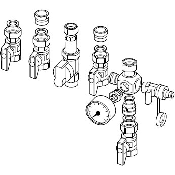 Remeha Calenta ACE DS Aufputz Anschluss Set Standard AP 100014251