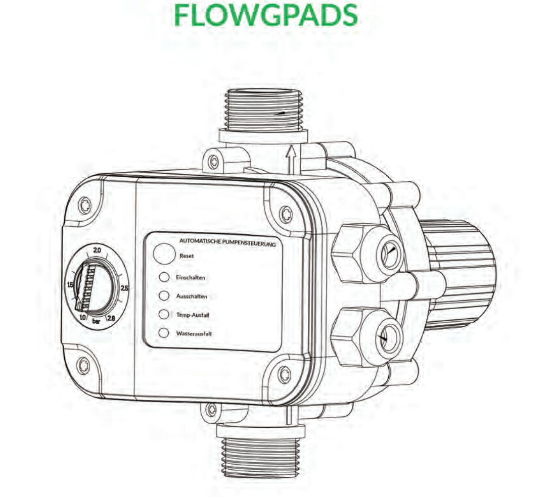 Conel Flow Pumpen Druckschalter Einschaltdruck 1-2,8bar einstellbar FLOWGPADS